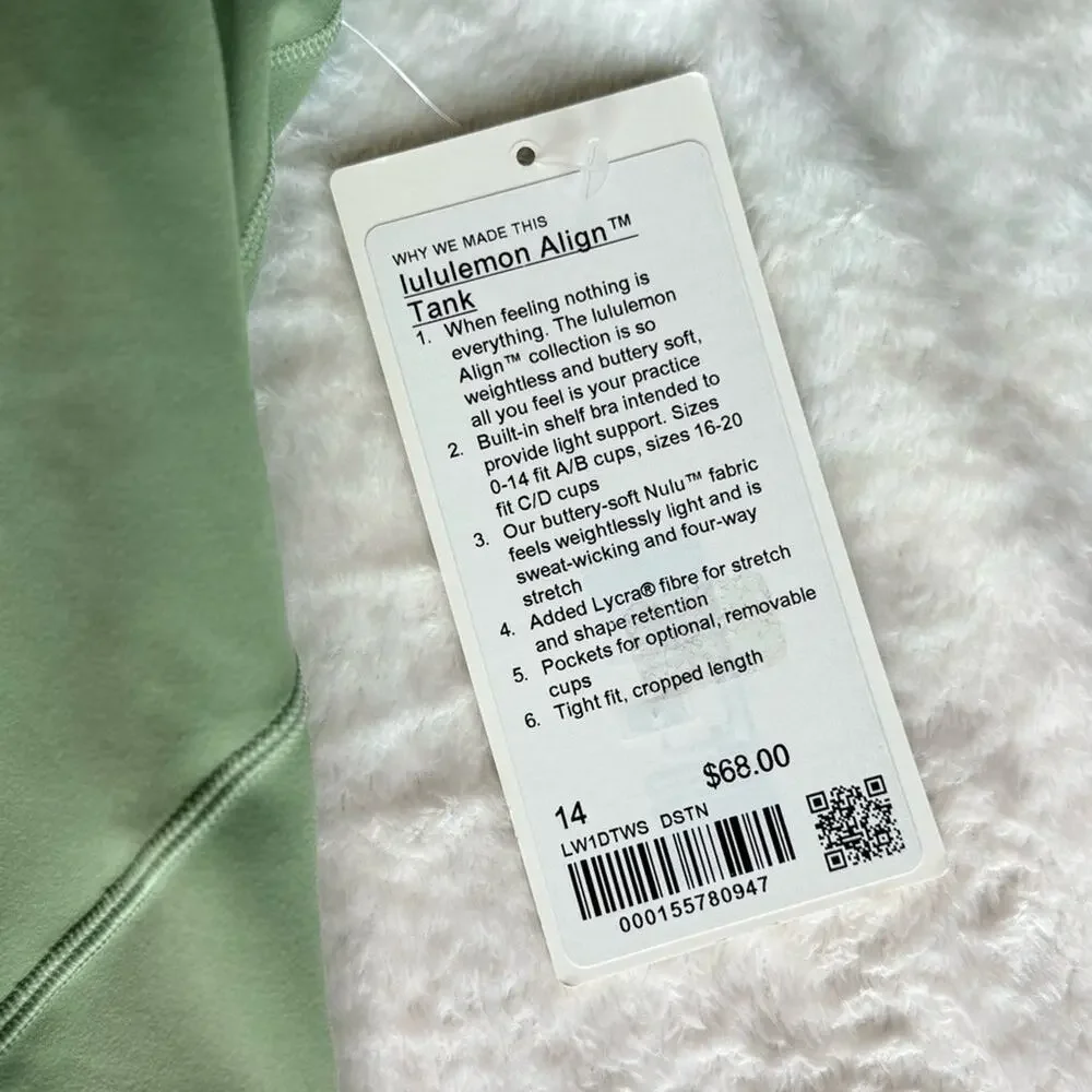 Lululemon Athletica Align Tank in Desert Green